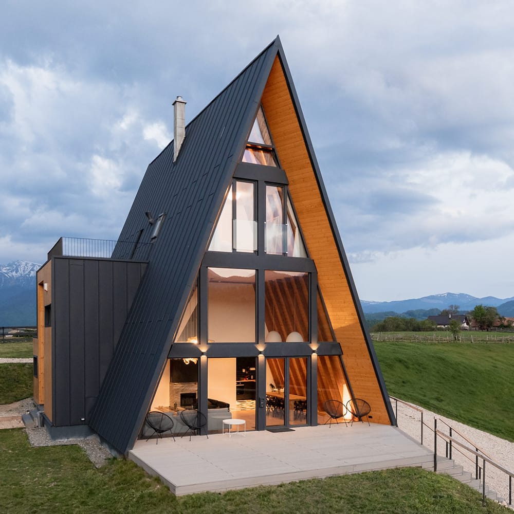 Interior casă din lemn